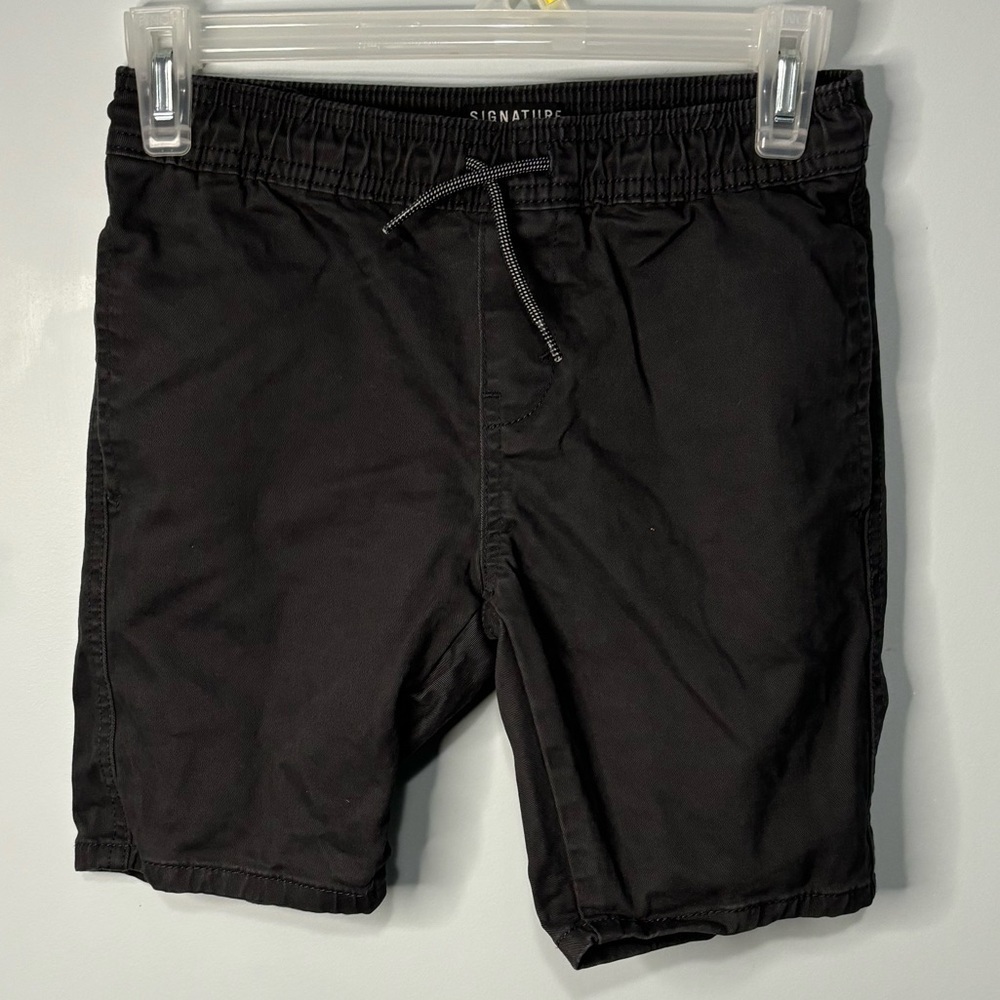 Signature by Levi Strauss - Elastic Band Shorts w/ Draw String - Boys M - Grey